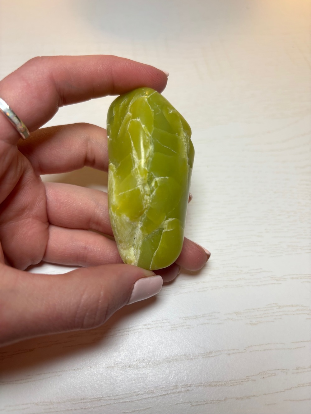 Healerite AKA Noble Serpentine Stone - Palm Stone